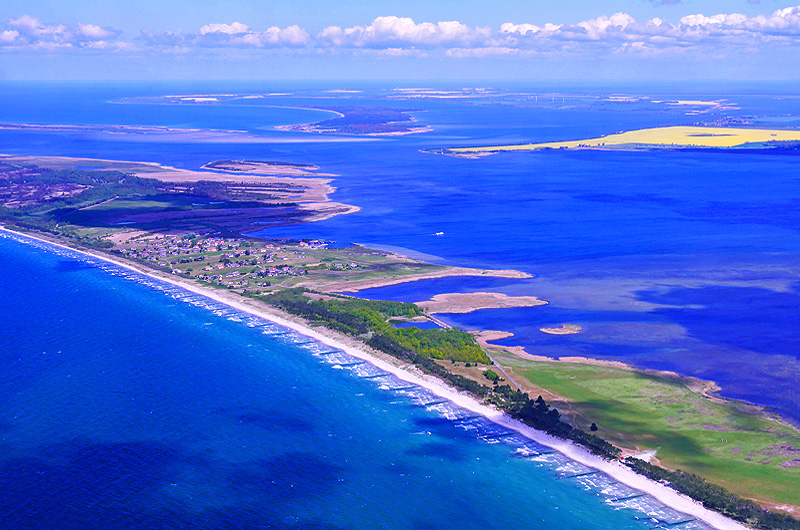 zur Übersicht Flugaufnahmen Hiddensee